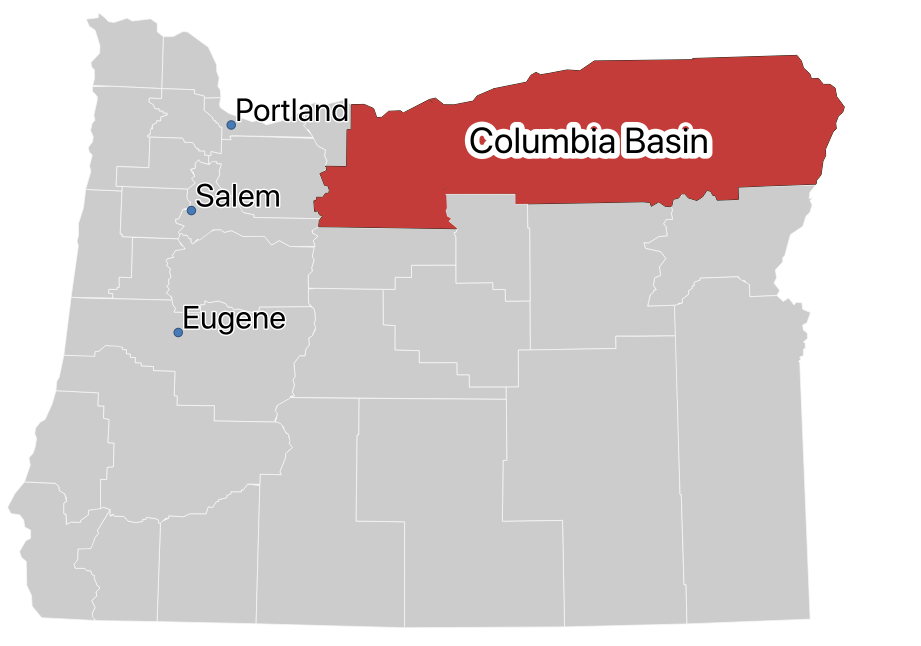 Columbia Basin in Oregon